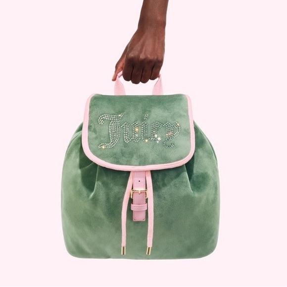 NWT Juicy Couture x Stoney Clover Lane Velour Backpack - Picture 2 of 14
